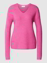 Gebreide pullover met V-hals, model 'CAMILLA' van Only Roze - 19