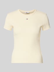 T-shirt o kroju slim fit z mieszanki bawełny od Tommy Jeans - 22