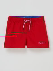 Spodenki kąpielowe z tunelem model ‘Sammy’ od Pepe Jeans Czerwony - 23