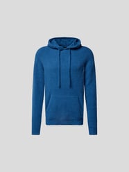Hoodie in Strick-Optik von Roberto Collina Blau - 11