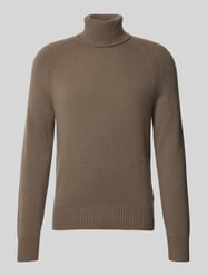 Strickpullover mit Rollkragen Modell 'ELOGICO' von BOSS Beige - 3