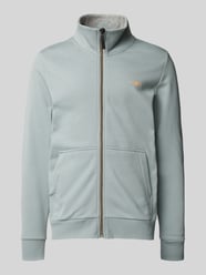 Bluza rozpinana o kroju regular fit ze stójką i gumowanym nadrukiem z logo od Tom Tailor - 45