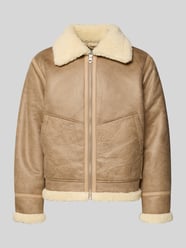Jacke in Leder-Optik Modell 'LIVERPOOL AVIATOR' von JACK & JONES Beige - 25