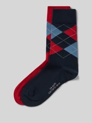 Sokken met elastische ribboordjes in een set van 2 paar van camano - 25