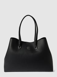 Torba shopper z aplikacją z logo od Tommy Hilfiger Czarny - 34