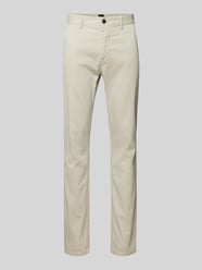 Slim Fit Chino mit seitlichen Eingrifftaschen von BOSS Orange Beige - 11