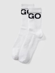 Socken mit Label-Stitching im 2er-Pack von HUGO Weiß - 33