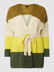 PLUS SIZE cardigan met blokstrepen, model 'Isabella' van Vero Moda Curve Groen - 32