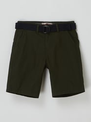 Bermudas mit Gürtel  von Petrol Grün - 8