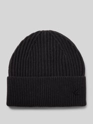 Czapka wełniana z imitacji dzianiny model ‘Metal’ od CK Calvin Klein - 18