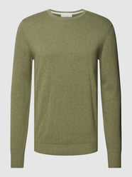 Strickpullover mit Rundhalsausschnitt Modell 'Jupiter' von Bruun & Stengade Grün - 44