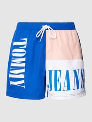 Badehose mit Label-Details von Tommy Jeans Blau - 15