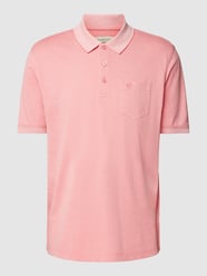 Poloshirt mit Polokragen von bugatti Orange - 44