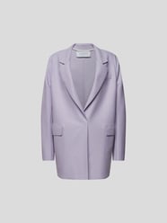 Wolljacke mit Reverskragen von Harris Wharf London Lila - 6