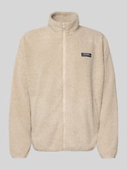 Fleecejacke mit Stehkragen und Label-Detail von REVIEW Beige - 18