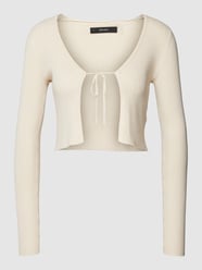 Kurtka z dzianiny z wiązaniem model ‘GLORY’ od Vero Moda Biały - 4