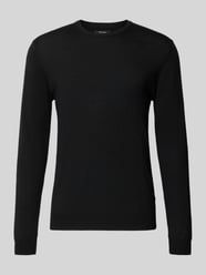 Sweter z dzianiny z prążkowanymi wykończeniami model 'Margrate' od Matinique - 11