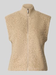 Weste mit Stehkragen und Eingrifftaschen Modell 'Guluni' von OPUS Beige - 7