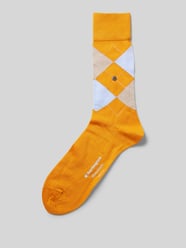 Socken mit Label-Applikation Modell 'MANCHESTER' von Burlington Orange - 4