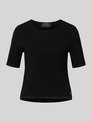 Gebreid shirt van viscosemix met ronde hals van Marc Cain - 38