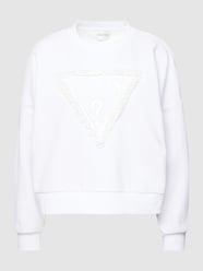 Sweatshirt mit Rundhalsausschnitt Modell 'PETALS TRIANGLE' von Guess Beige - 40