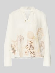 relaxed fit blouse met vetersluiting van Marc Cain - 42