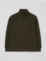 Bluza z kołnierzem z polaru model ‘Friday’ od Jack & Jones Zielony - 2