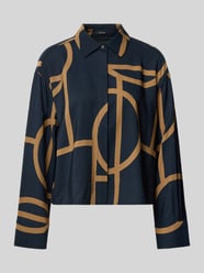 Loose fit blouse met lange mouwen van viscosemix model 'Fordoa' van OPUS - 12