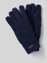 Handschuhe aus Lammwolle mit Label-Detail Modell 'HAAKON' von Barts Blau - 24