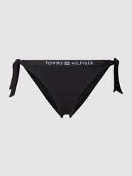 Bikini-Slip mit Label-Print von TOMMY HILFIGER Schwarz - 34