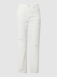 Wide Leg High Waist Jeans aus Baumwolle von NA-KD Weiß - 30