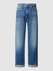 Straight Fit Jeans mit Logo-Detail von Calvin Klein Jeans Blau - 32