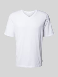 T-Shirt mit V-Ausschnitt Modell 'ORGANIC BASIC' von Jack & Jones Weiß - 34