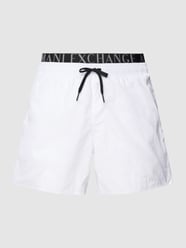 Badehose mit Label-Details von ARMANI EXCHANGE Weiß - 45