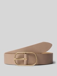 leren riem met doornsluiting model 'New Base Line' van Vanzetti Beige - 15