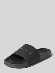 Klapki basenowe z nadruk z logo od Tommy Hilfiger - 2