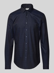 Slim Fit Business-Hemd mit Knopfleiste Modell 'Bari' von CK Calvin Klein Blau - 17