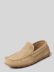 Slipper aus Rindsvelours von Marc O'Polo Beige - 38