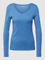 Longsleeve mit V-Ausschnitt von Montego Blau - 13