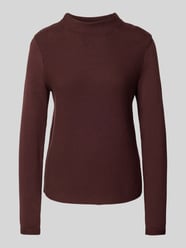 Regular Fit Strickpullover aus reiner Baumwolle von Marc O'Polo Bordeaux - 32