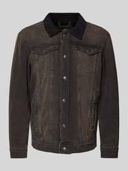 Jeansjacke mit Brusttaschen Modell 'JEAN' von Jack & Jones Schwarz - 4