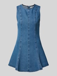 Sukienka denimowa z okrągłym dekoltem model 'LENA' od Topshop - 36