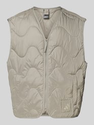 Bodywarmer met logopatc, model 'NUGANIC' van ADIDAS SPORTSWEAR Beige - 33