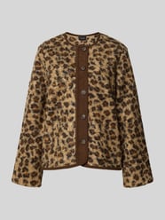 Teddyjacke mit kontrastierender Knopfleiste von VERO MODA Beige - 19