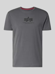 t-shirt z logo i okrągłym dekoltem od Alpha Industries - 1