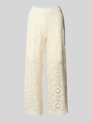 Cropped Hose mit Häkelspitze und elastischem Bund von Smith and Soul - 15