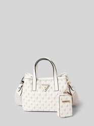 Handtasche mit Label-Applikation Modell 'WAVE' von Guess - 5