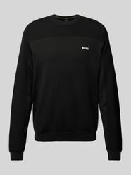 Gebreide pullover met labelprint, model 'Momentum' van BOSS Green - 46