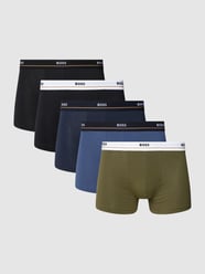 Trunks mit elastischem Logo-Bund im 5er-Pack von BOSS Blau - 9