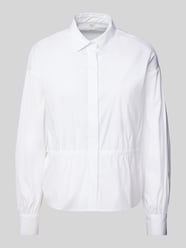 Bluzka koszulowa o kroju regular fit z bufiastymi rękawami od ETERNA - 35